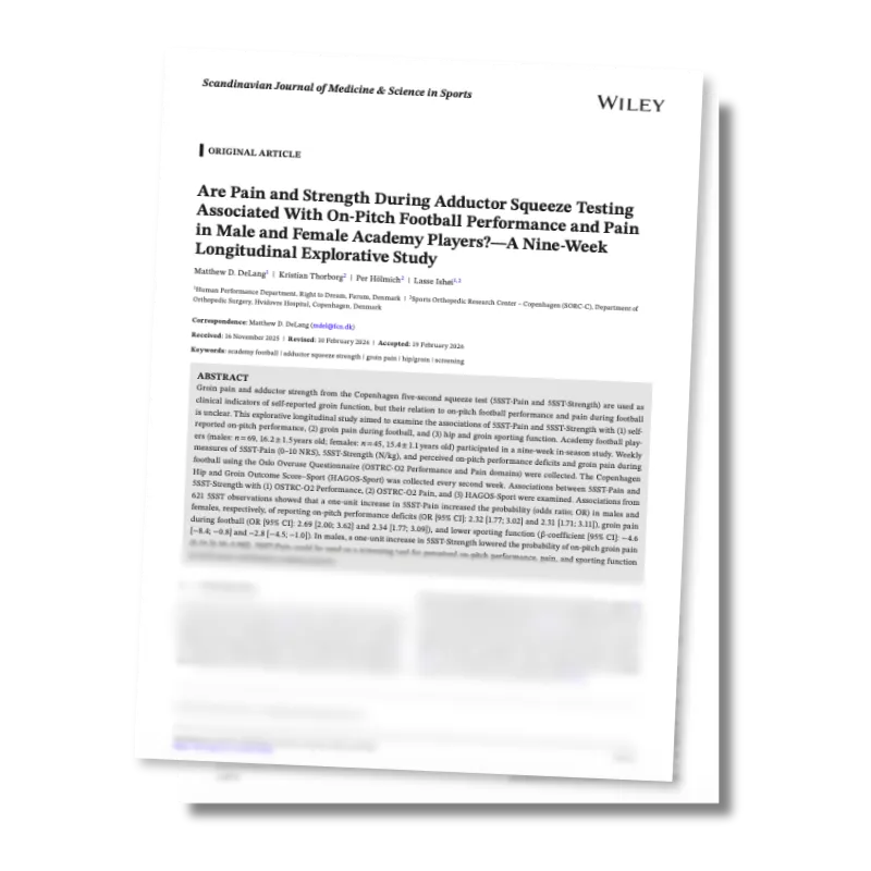 Featured image for the GroinMate adductor squeeze study